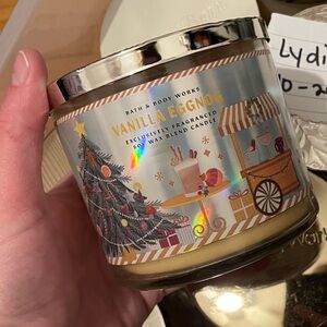 Bath and body works 3 Wic Candle Vanilla Eggnog